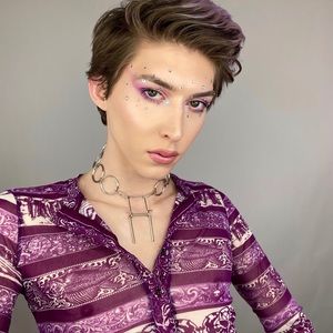 handmade psycho hottie o-ring chain necklace